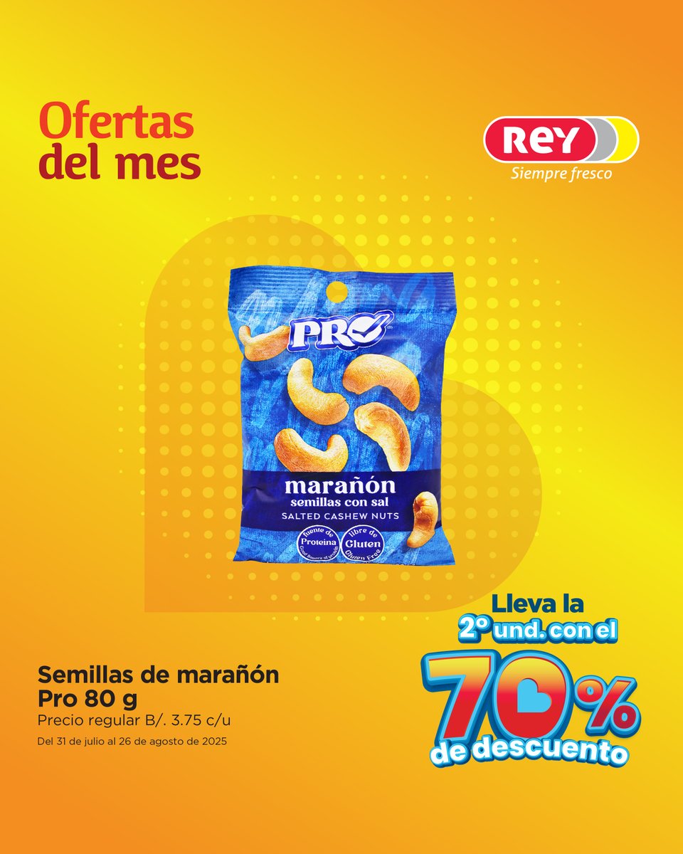 🛒 ¡Ofertas pensadas para ti! Descubre una gran variedad de productos con super ofertas✨️

¡Ven y encuentra tus favoritos!

📍La disponibilidad de productos puede variar según la sucursal.

📌 Válido del 31 de julio al 26 de agosto de 2025.