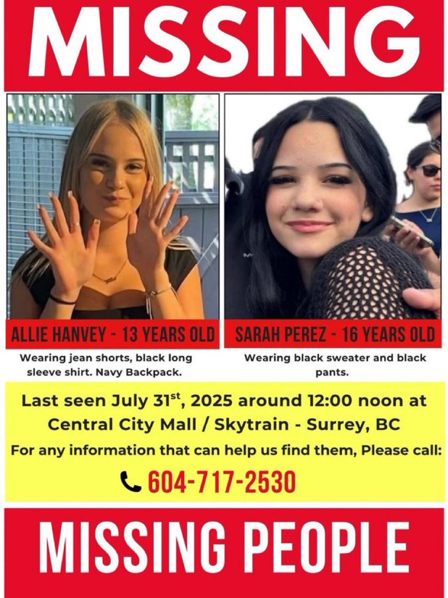 JSidline's tweet image. Missing in Vancouver BC