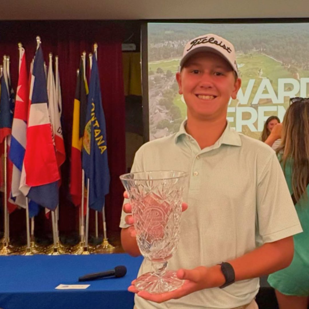 TPCSanAntonio's tweet image. 🏌️‍♂️ Huge congrats to Junior Member, Beck Patrick, for clinching 2nd place in his age group at the @uskidsgolf World Teen Championship! ⛳️ An incredible achievement on the global stage! 👏 #USKidsGolf #GolfChamp #FutureStar