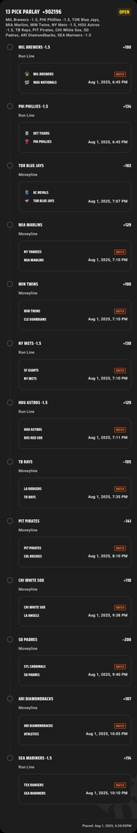 Josh (@joshuadasilva) on Twitter photo Mega moneyline
<a href="/GamblyBot/">Gambly Bot</a> DK
Check out this 13-leg Parlay I just placed on DraftKings! sportsbook.draftkings.com/social/post/28… Mega moneyline
<a href="/GamblyBot/">Gambly Bot</a> DK
Check out this 13-leg Parlay I just placed on DraftKings! sportsbook.draftkings.com/social/post/28…