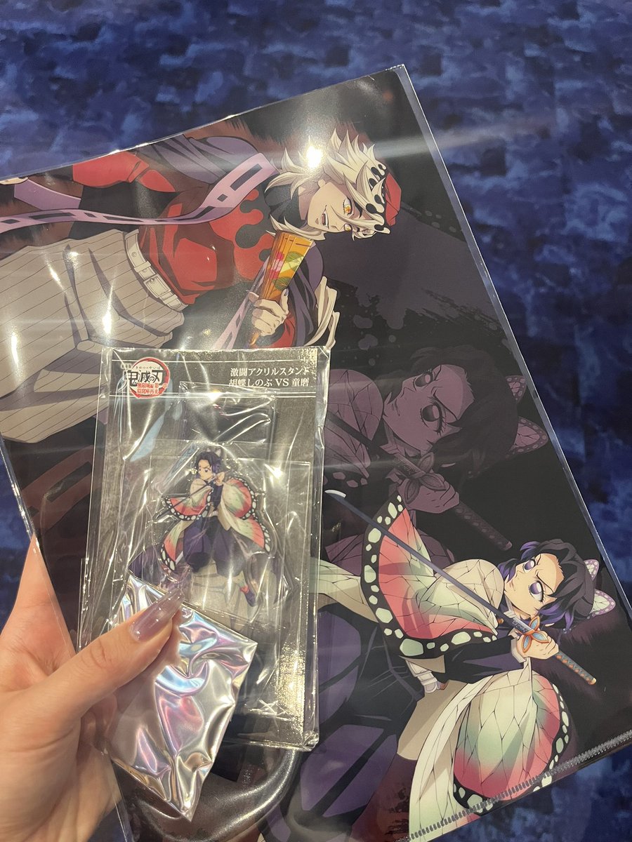 鬼滅の刃の劇場版グッズ第二弾
胡蝶さんゲット🥹

開店と同時に狙ってよかった。
