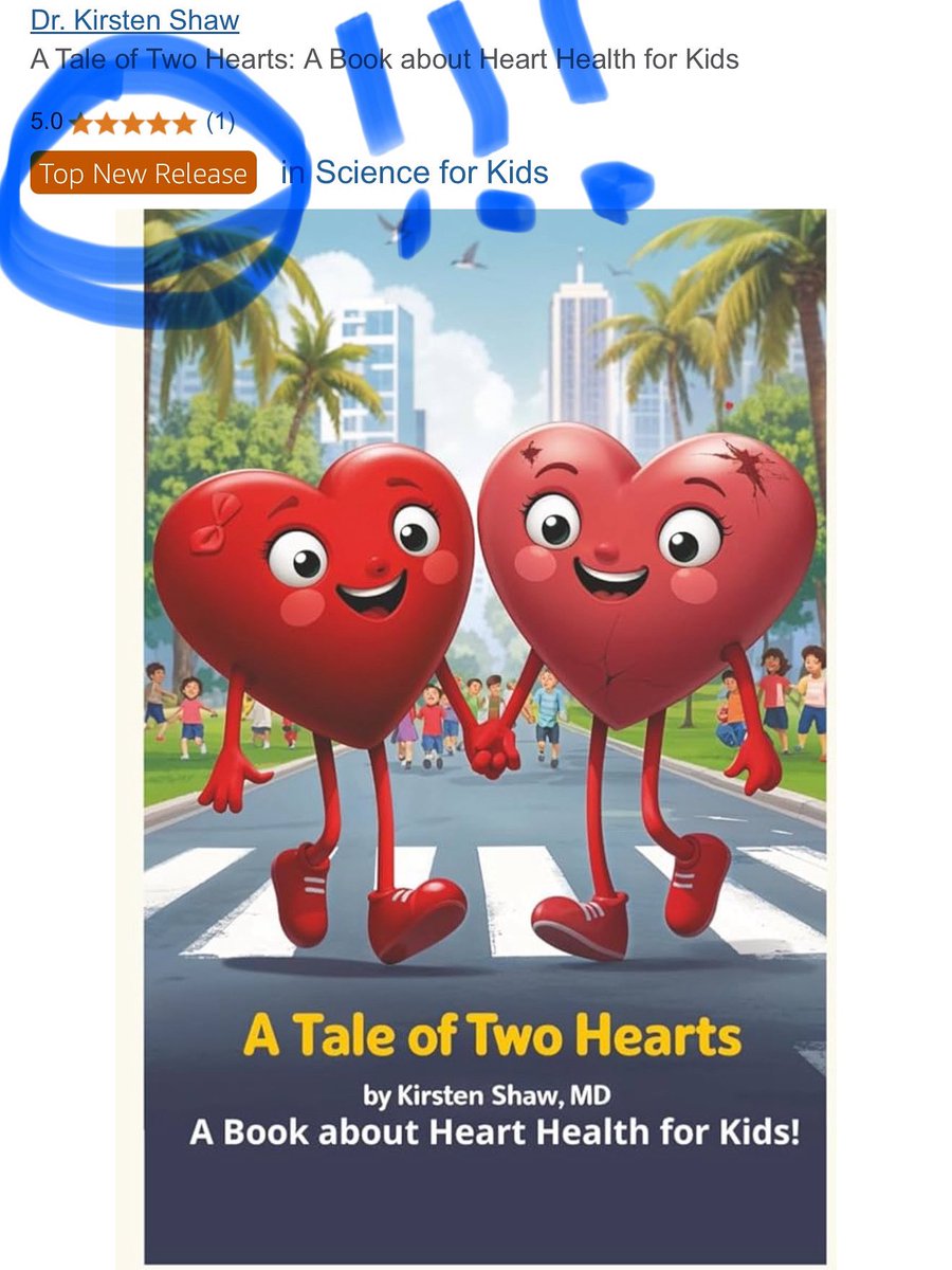 Kirsten Shaw MD (@md_kirsten) on Twitter photo A Tale of Two Hearts is officially a “Top New Release” on Amazon! Thank you! ❤️ It’s never too early to introduce kids to heart health! 🫀 Check it out! ➡️ amazon.com/dp/B0FKK329LJ?… <a href="/HeartAssocMN/">AmericanHeartAssocMN</a> <a href="/GMA/">Good Morning America</a> <a href="/StarTribune/">The Minnesota Star Tribune</a> <a href="/KSTP/">KSTP</a> A Tale of Two Hearts is officially a “Top New Release” on Amazon! Thank you! ❤️ It’s never too early to introduce kids to heart health! 🫀 Check it out! ➡️ amazon.com/dp/B0FKK329LJ?… <a href="/HeartAssocMN/">AmericanHeartAssocMN</a> <a href="/GMA/">Good Morning America</a> <a href="/StarTribune/">The Minnesota Star Tribune</a> <a href="/KSTP/">KSTP</a>