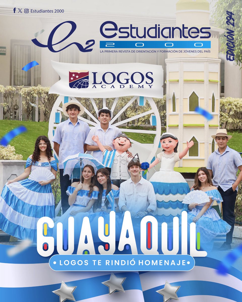 Compartimos con ustedes la edición 294 de la Revista Estudiantes 2000, con noticias de diversas instituciones educativas, entre las que se destacan: IPAC, Nuevo Mundo, Logos Academy, y Leonardo da Vinci de Manta.