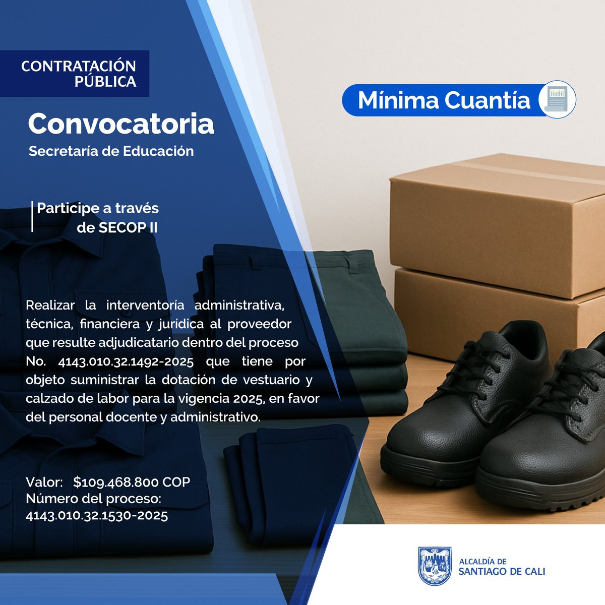 Contratación Pública (@calicontrata) on Twitter photo 📢Atención📢
Aviso de convocatoria
Modalidad: Mínima Cuantía
Más información: shorturl.at/OHVXO
<a href="/Educacion_Cali/">Secretaría de Educación de Cali</a> 📢Atención📢
Aviso de convocatoria
Modalidad: Mínima Cuantía
Más información: shorturl.at/OHVXO
<a href="/Educacion_Cali/">Secretaría de Educación de Cali</a>