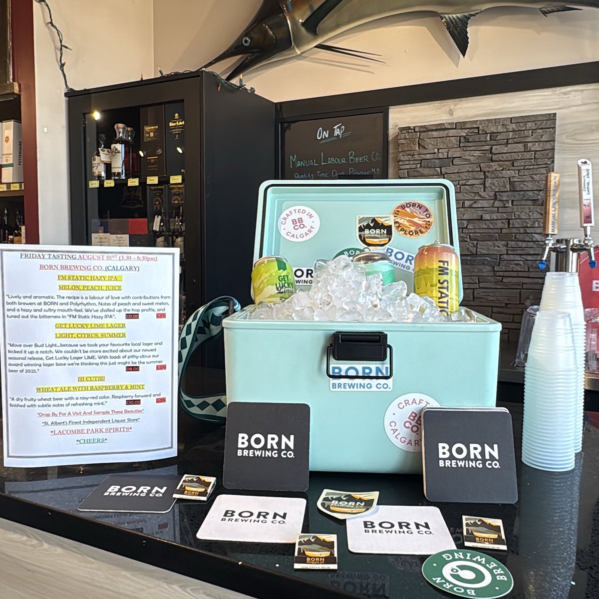 Come on down, a #craftbeer tasting happening now in our store! Come and visit Jamie from Born Brewing and try your new favourite IPA, Lime Lager or Wheat Ale!!