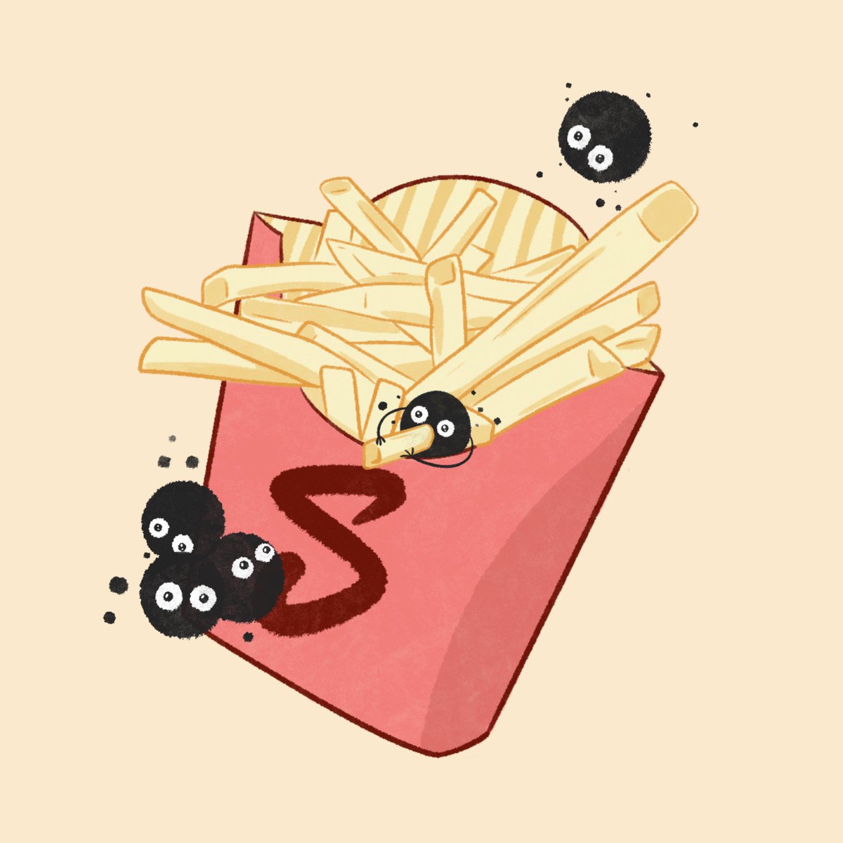 enjoy your weekend everyone

you put these fries in this bag, now enjoy them 🖤
