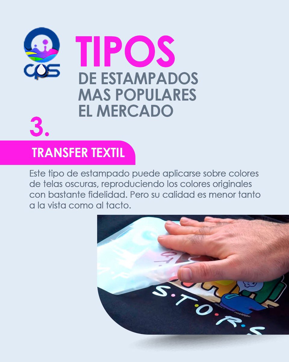 cpsmex's tweet image. 🚀 Tipos de estampados mas populares en el mercado:
.
.
.
#Estampados 

🔗 ¡Compra ahora y personaliza el tuyo! cps.com.mx
🔸 Sucursal CDMX y Guadalajara
🔸 En línea: cps.com.mx
🔸 Mercado Libre
🔸 Claro Shop
🔸 Shein