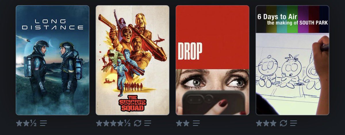 Happy #LetterboxdFriday! Here’s my #LastFourWatched.