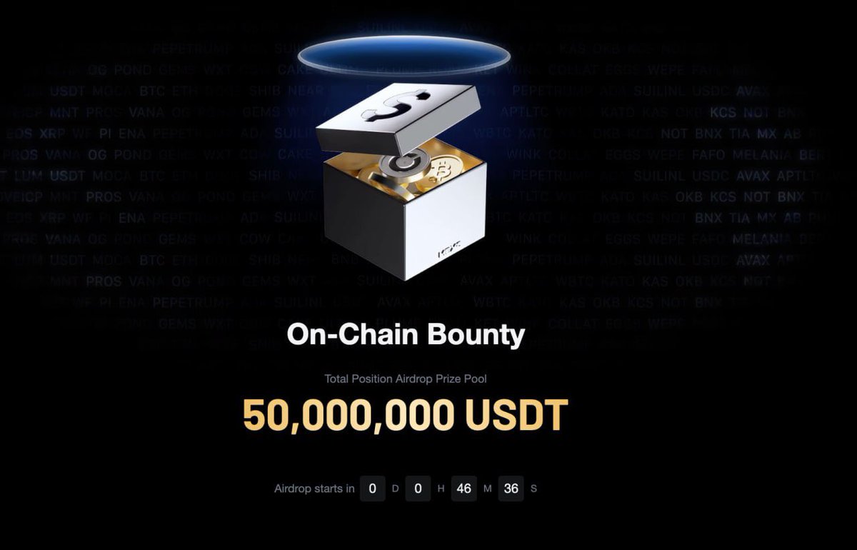 🥳🥳On-Chain Bounty : Total Position Airdrop Prize Pool 50,000,000 USDT Airdrop starts in 45 minutes

Join Now» mexc.com/futures-activi…