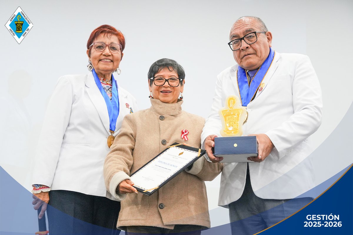 𝗖𝗤𝗙𝗣 𝗿𝗲𝗰𝗼𝗻𝗼𝗰𝗲 𝗹𝗮 𝗱𝗲𝘀𝘁𝗮𝗰𝗮𝗱𝗮 𝘁𝗿𝗮𝘆𝗲𝗰𝘁𝗼𝗿𝗶𝗮 𝗽𝗿𝗼𝗳𝗲𝘀𝗶𝗼𝗻𝗮𝗹 𝗱𝗲 𝗤𝘂í𝗺𝗶𝗰𝗼 𝗙𝗮𝗿𝗺𝗮𝗰𝗲́𝘂𝘁𝗶𝗰𝗼𝘀 
Q.F. Ysabel Estela Quispe Caycho por su compromiso con la salud pública y valiosa contribución al desarrollo de la profesión.

#salud