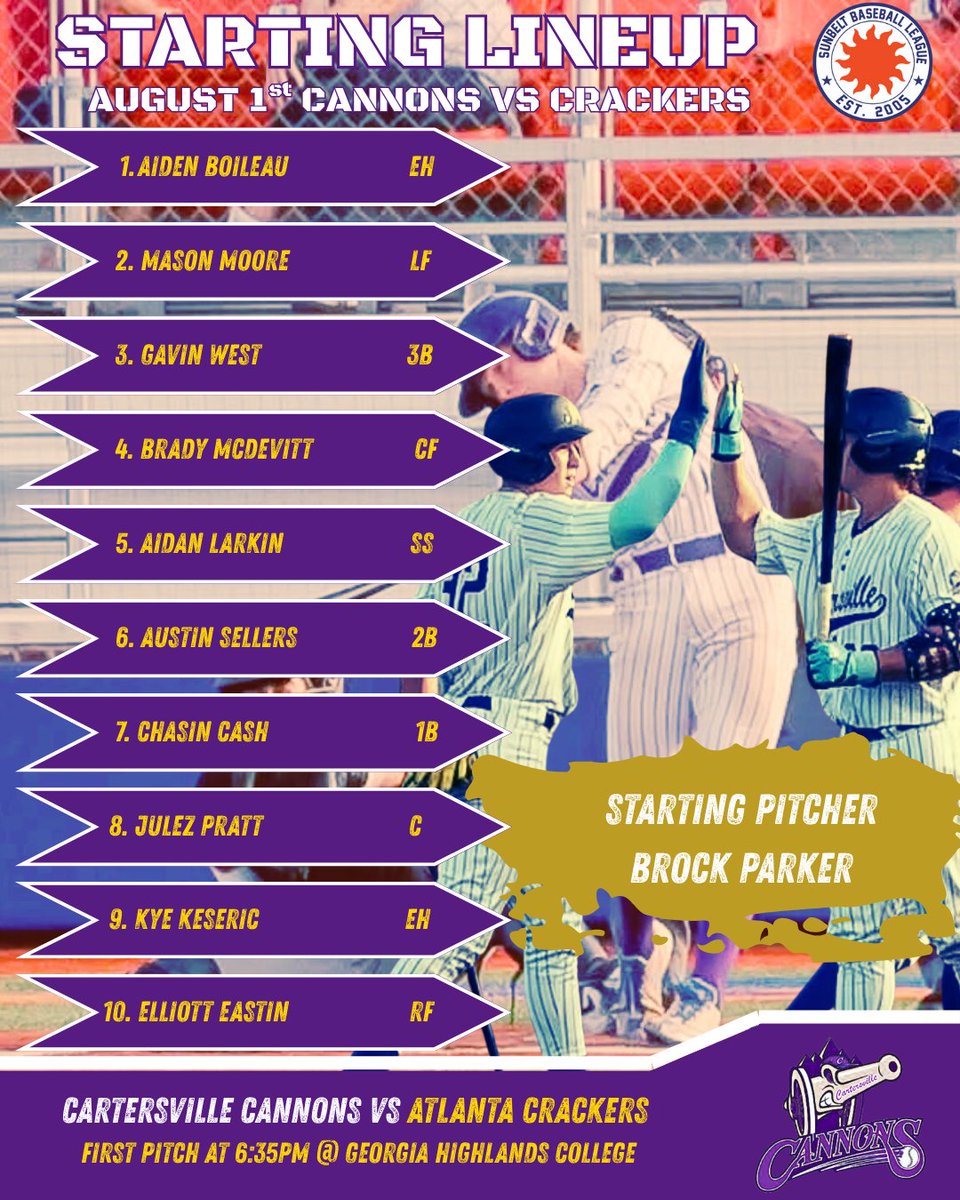 Cartersville Cannons tweet media
