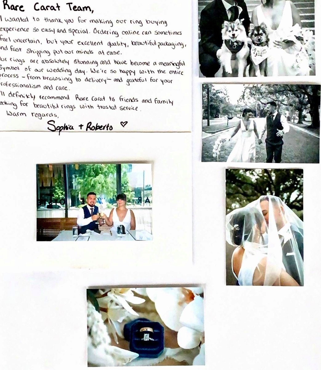 We were so touched to receive a handwritten note and stunning wedding  photos from Sophia \u0026 Roberts. Their love story—and these beautiful moments  from their big day—made our whole week. Huge congratulations, image size:1043x1200