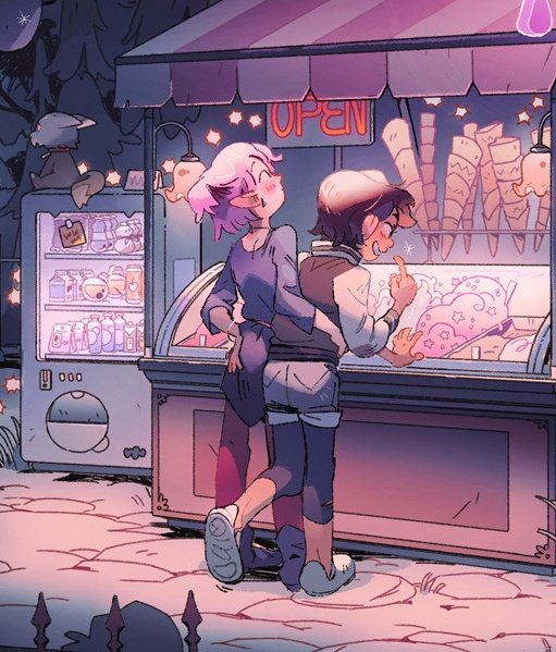 kolapon_art's tweet photo. Happy national girlfriend's day to Lumity! 
They really have the cutest crew art 💜 https://t.co/hBcE2izk2M