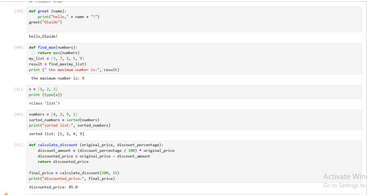 Tttinuke's tweet photo. week 1 on #pythonprogramming  with #TDI 📉📈
this week, I learnt about variables, data types, basic arithmetic, operators and functions.
@DabereNnamani @JudeRaji_ @TDataImmersed https://t.co/pTDtE6JIYH