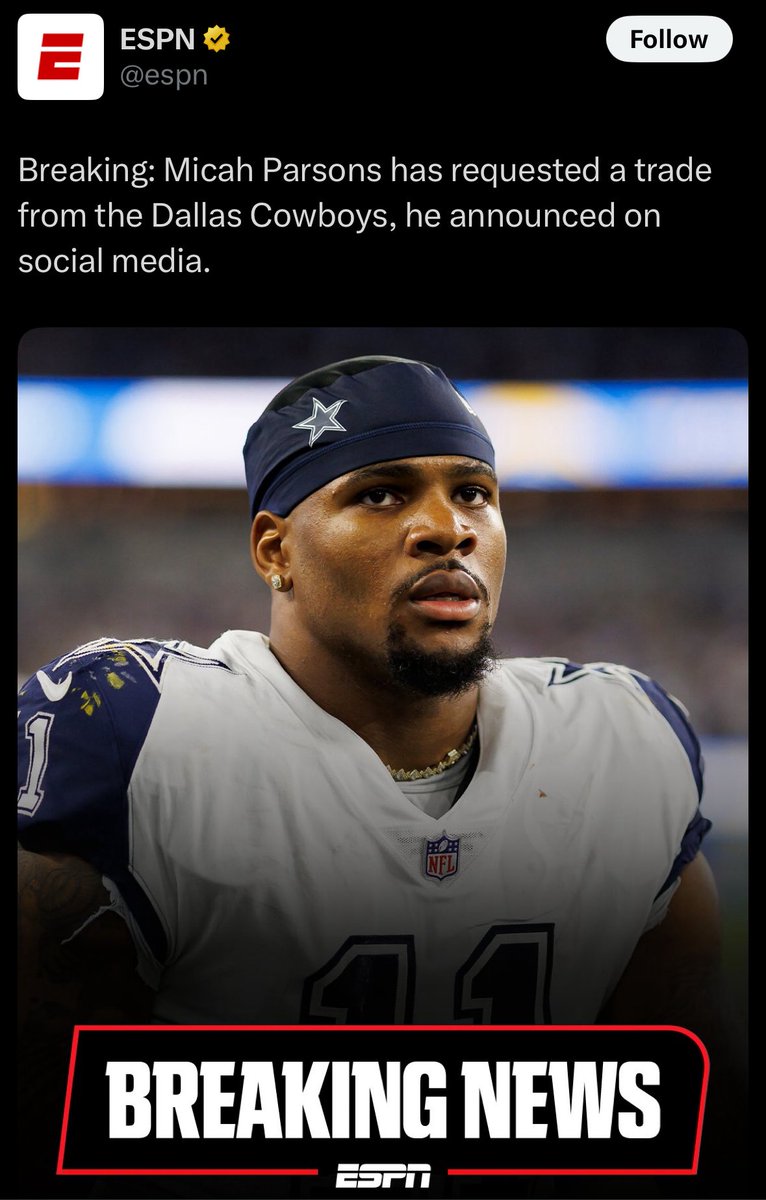 The Cowboys (aka Jerry Jones) can’t get right! If you would have paid him when he first came to the table his price wouldn’t be as high as it is now.  You wait until mega deals have been done for edge players now you’re stuck! Didn’t y’all learn from Daks contract situation smh!