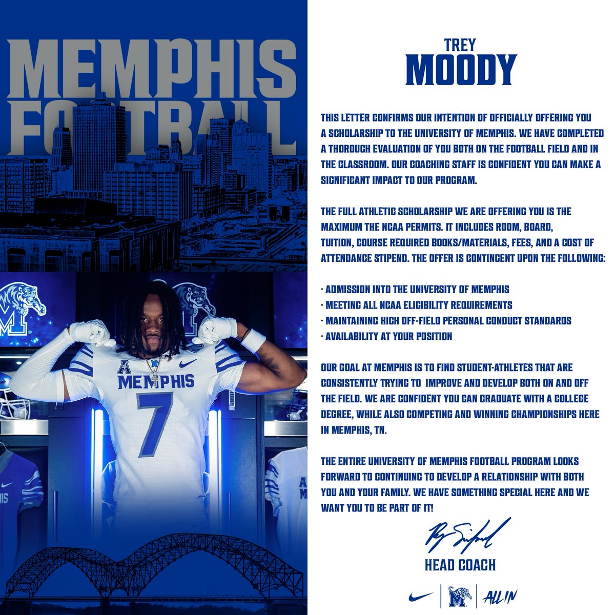 JOHNNY “TREY” MOODY III⭐️ (@johnnymoody_3) on Twitter photo keeping the main thing the main thingⓂ️🐅
<a href="/RSilverfield/">Ryan Silverfield</a> <a href="/CoachJayMitch/">Jay Simpson</a> <a href="/reggiehoward/">Reggie Howard</a> <a href="/BakerParrish_/">Baker Parrish</a> <a href="/RivalsBmoss/">Bryan Moss-Namowicz</a> <a href="/MemphisFB/">Memphis Football</a> keeping the main thing the main thingⓂ️🐅
<a href="/RSilverfield/">Ryan Silverfield</a> <a href="/CoachJayMitch/">Jay Simpson</a> <a href="/reggiehoward/">Reggie Howard</a> <a href="/BakerParrish_/">Baker Parrish</a> <a href="/RivalsBmoss/">Bryan Moss-Namowicz</a> <a href="/MemphisFB/">Memphis Football</a>