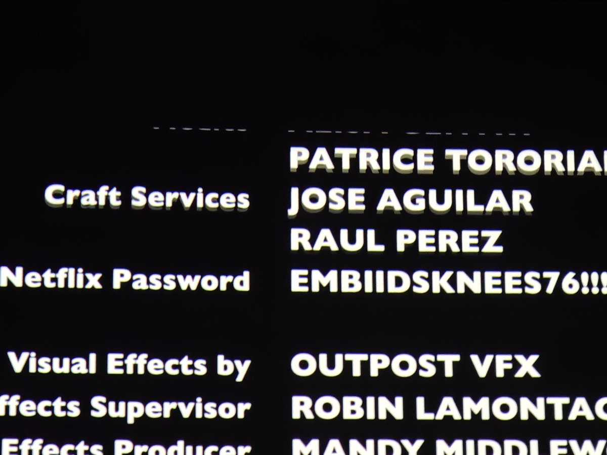 Amidst the ongoing streaming vs theatrical wars, THE NAKED GUN shared its netflix password in the end credits
