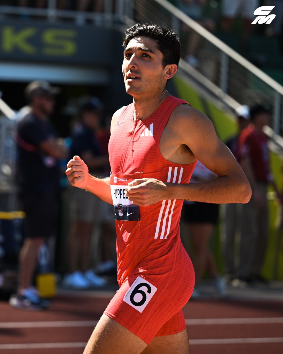 Up front and out of trouble 😌

Bryce Hoppel plays it smart and lets his experience win the day in his #USATFOutdoors 800m semifinal, controlling the race from the front to take the heat win in 1:45.31.

Behind him, high schooler Cooper Lutkenhaus outleans Tokyo Olympian Isaiah