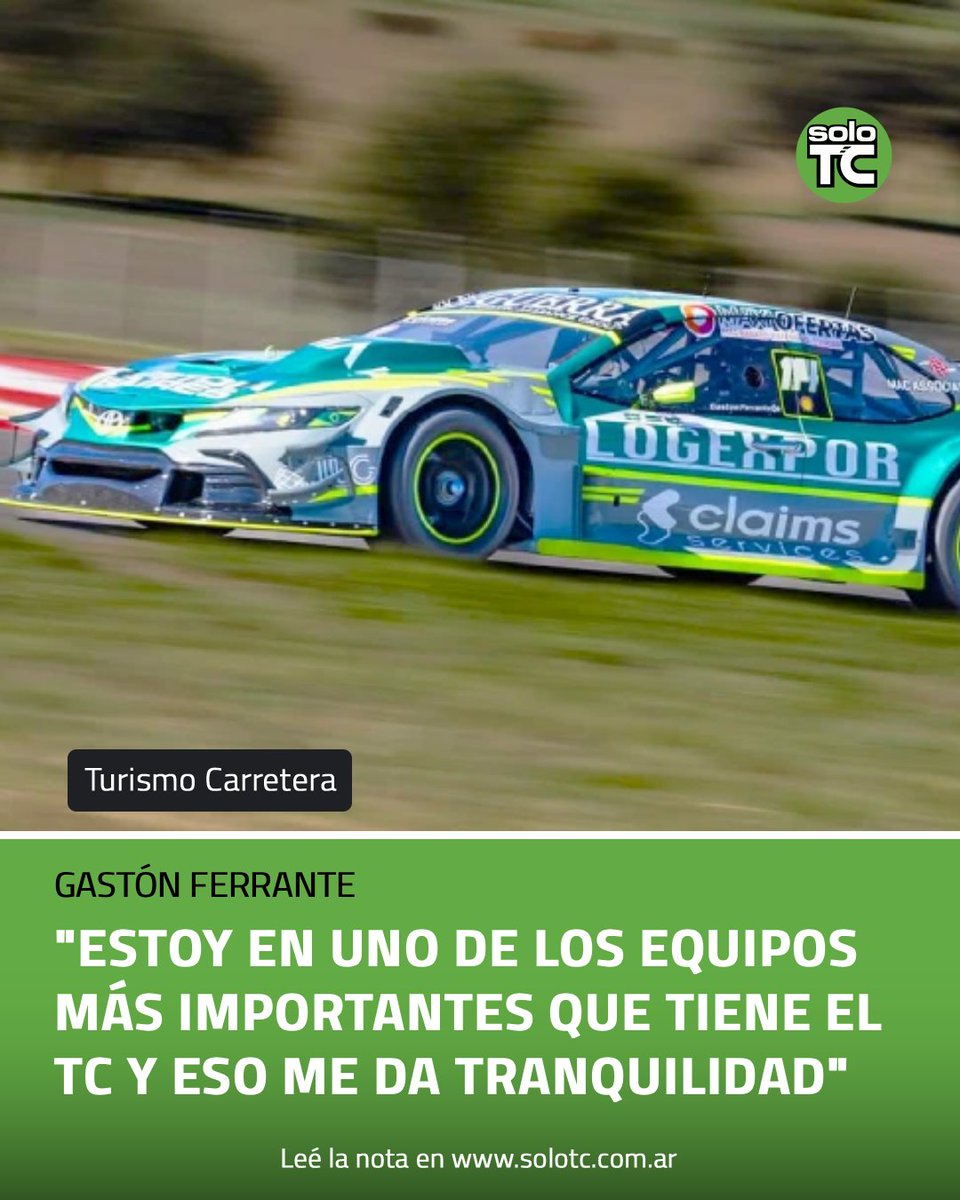 SoloTC (@solotcok) on Twitter photo 👍 <a href="/Ferrantegm/">Gastón Ferrante ➰♠</a>, piloto del Maquin Parts Racing, reafirmó su confianza en la estructura afincada en Venado Tuerto.
💡 Además, se puso un objetivo para las próximas 7 fechas de #TurismoCarretera.
👇 La nota.
solotc.com.ar/ferrante-objet… 👍 <a href="/Ferrantegm/">Gastón Ferrante ➰♠</a>, piloto del Maquin Parts Racing, reafirmó su confianza en la estructura afincada en Venado Tuerto.
💡 Además, se puso un objetivo para las próximas 7 fechas de #TurismoCarretera.
👇 La nota.
solotc.com.ar/ferrante-objet…