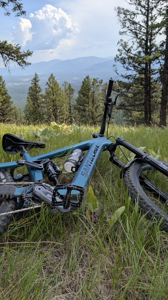 Just out for a rip bud.

I just about had a really bad crash but somehow I saved it. Front tire hit soft dirt on the edge of the trail. Next thing I know I'm doing a nose manual over roots and rocks with only one foot in the pedals. So.....close to going over the bars.