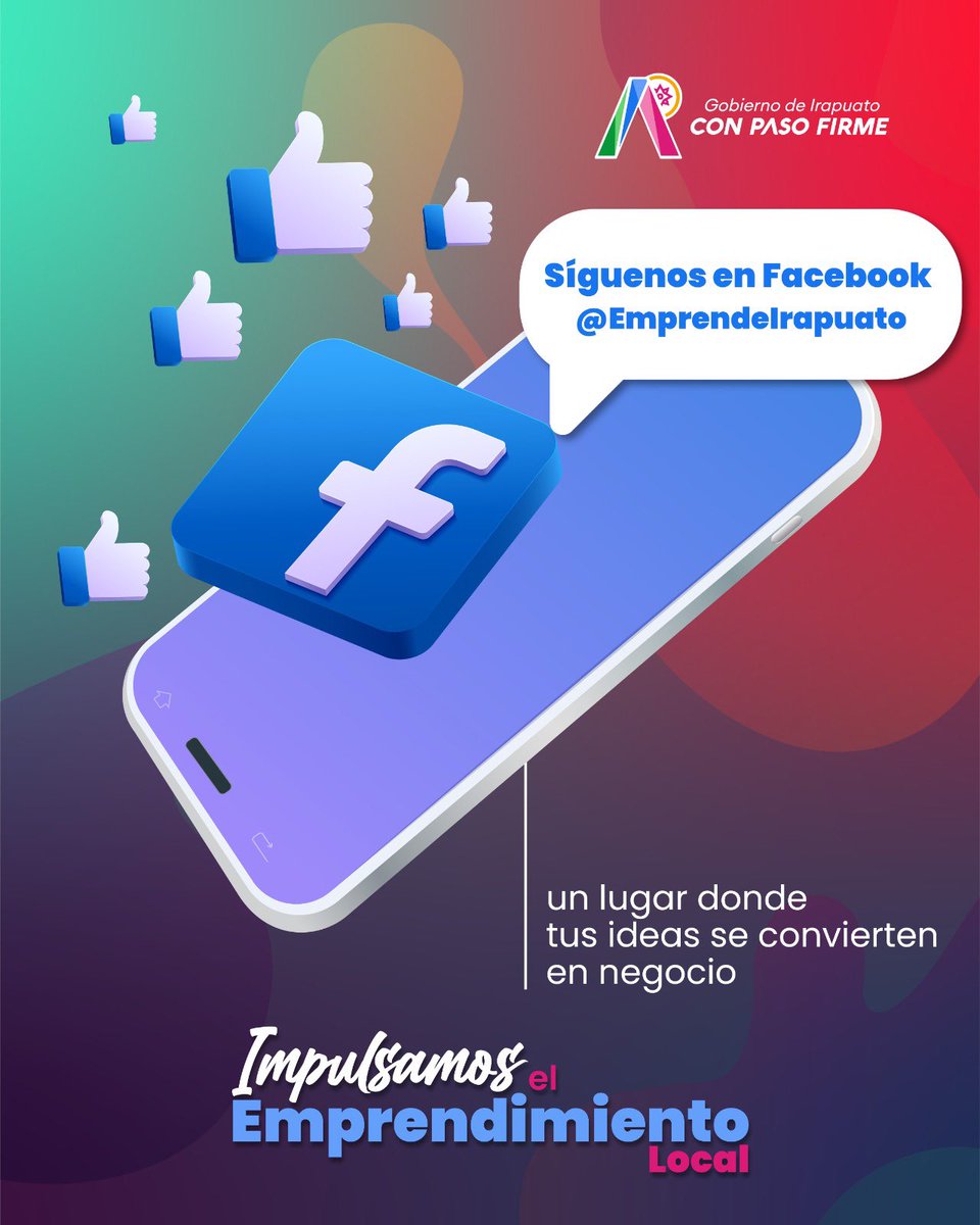 📲 ¡Conecta con el ecosistema emprendedor de Irapuato!
Síguenos en Facebook 👉 Emprende Irapuato
y descubre un espacio donde tus ideas se convierten en negocio. 💡🚀

🔹 Talleres
🔹 Convocatorias
🔹 Apoyos y más

Impulsamos el emprendimiento local, contigo y #ConPasoFirme.