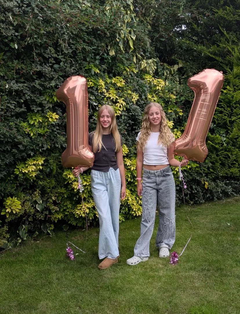 My great nieces are 11? They were 8 when I was setting there pool up in May. I know a pool in Scotland what was uncle William thinking