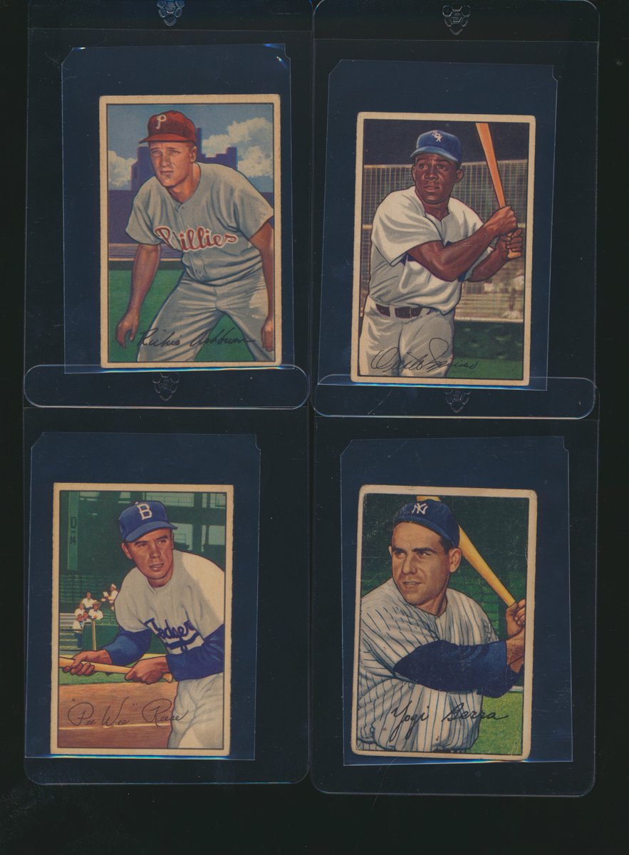 Want to win a free spot in the '52 Bowman set break? ($75 value) I'm giving 1 away! To enter for a chance to win, 1) follow, 2) repost, and 3) reply, letting me know which Bowman design is the best. burlssports.com/products/1952b…