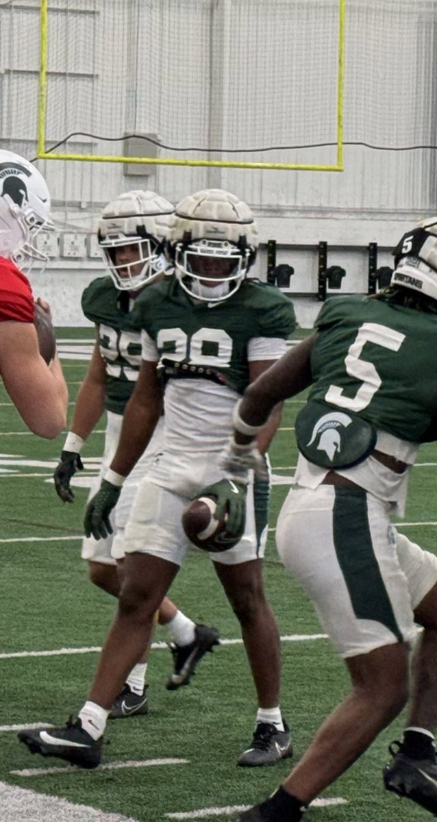 Today marks 28 days until Michigan State football. The 28 is worn by freshman running back Zion Gist.

Gist enters as an under recruited back, being ranked as the No. 2640 prospect nationally. 

In part, this came from an injury his senior year. Now, he’s fully healthy for 2025!