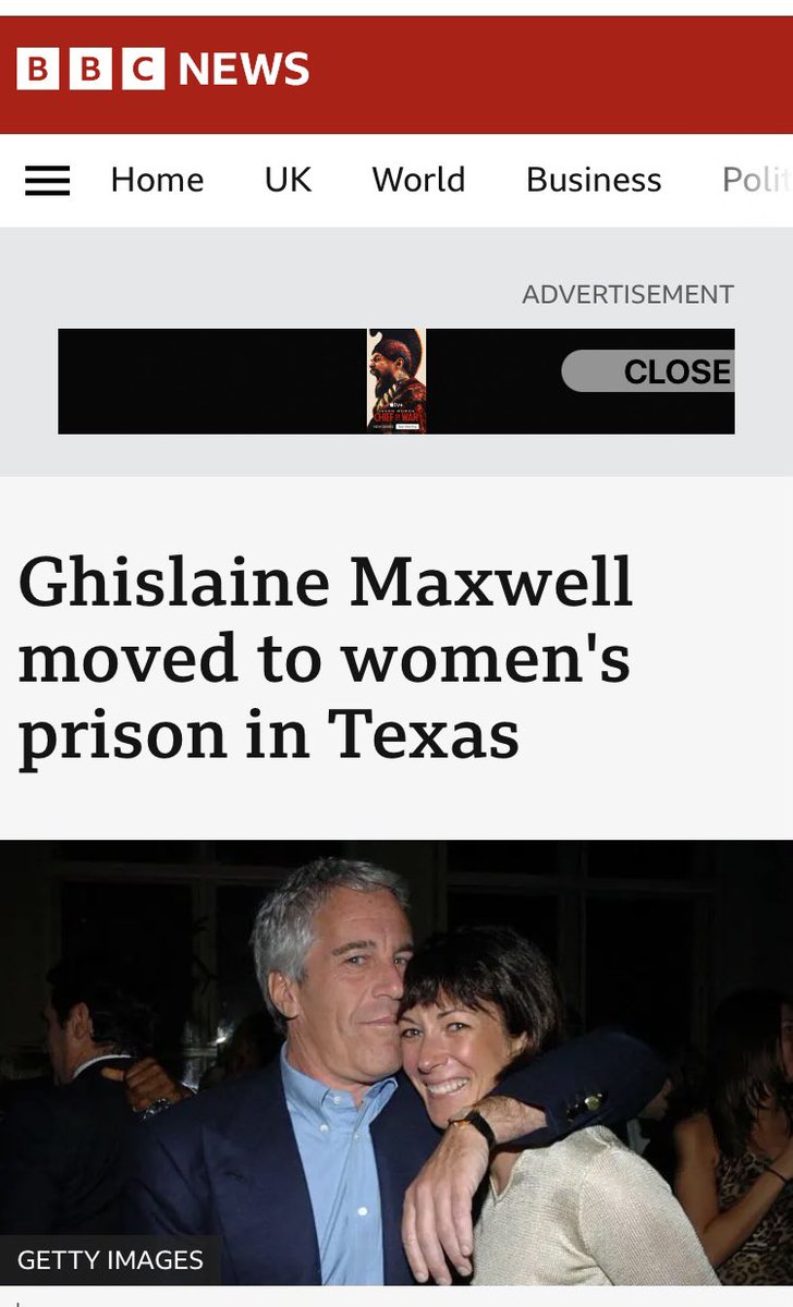 Thai Zombie (@tomstraw01) on Twitter photo bbc.com/news/articles/… Ghislaine Maxwell moved from Florida to women's prison in Texas - BBC News bbc.com/news/articles/… Ghislaine Maxwell moved from Florida to women's prison in Texas - BBC News