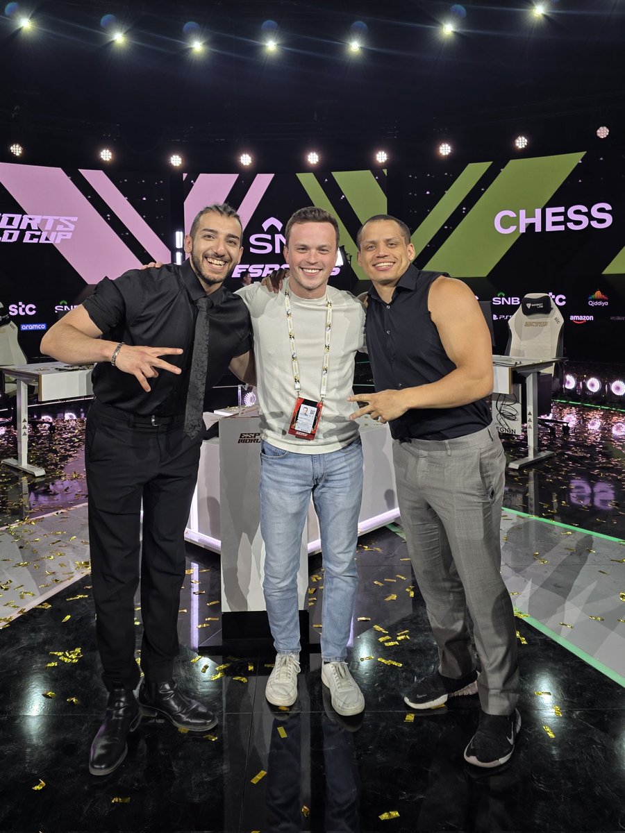 Making Chess history with some awesome stage hosts