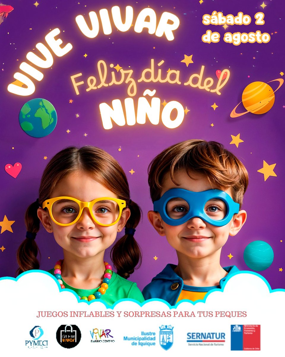 Mañana sábado 2 de agosto!!! Vive Vivar día los niños!!