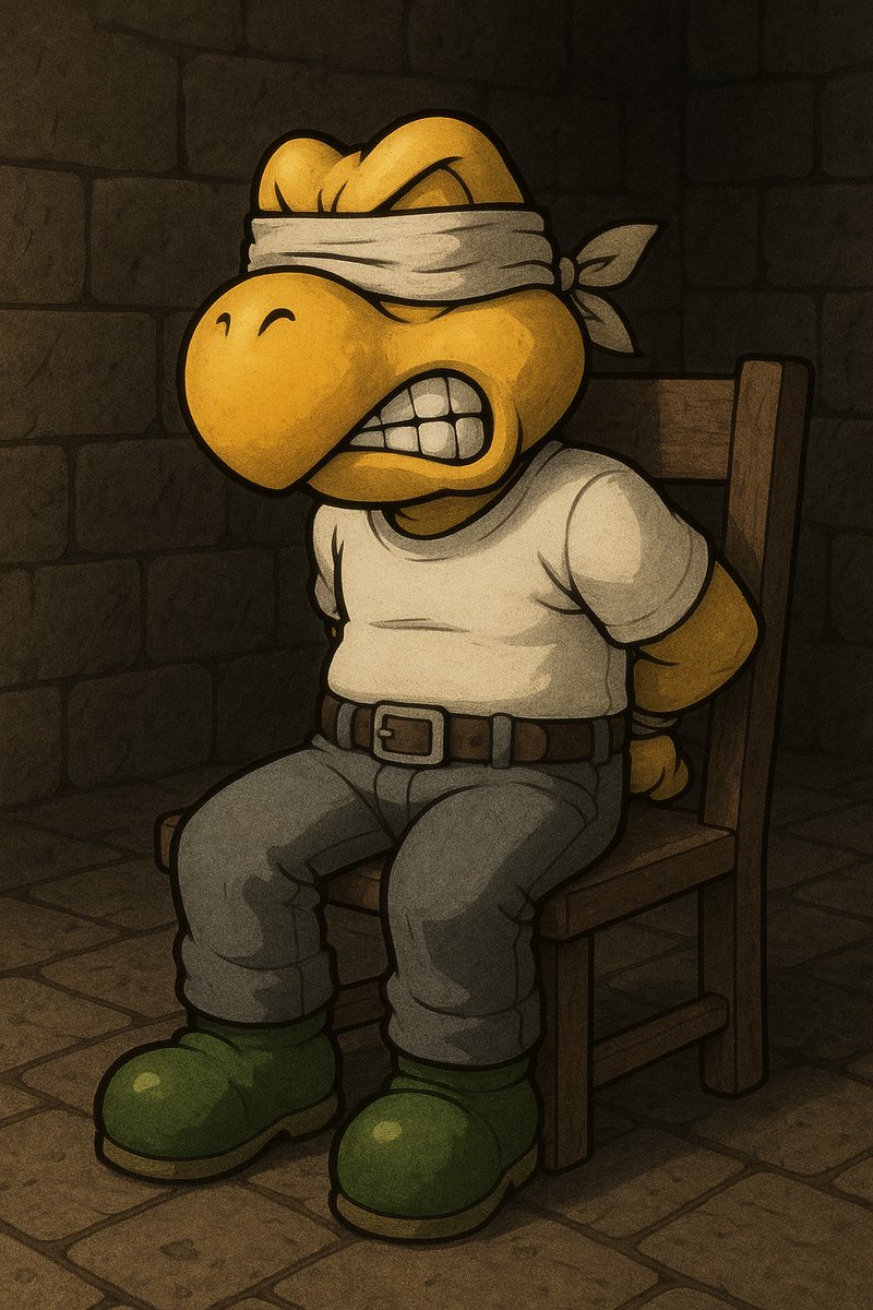 AzizNaf08's tweet photo. Prisoner Koopa Interrogation https://t.co/FQ1OkpQAN4