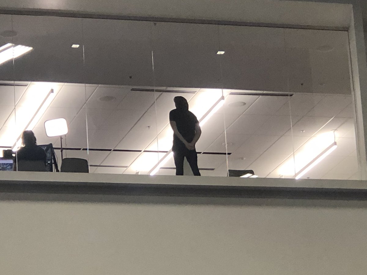 Heefnoff's tweet image. The @maximilian_ cardboard cutout by the window goes crazy lmao