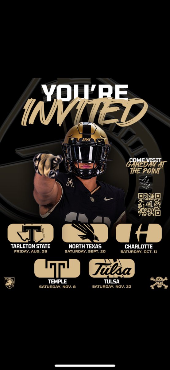 Thanks for the love <a href="/ArmyFB_Recruit/">Army Football Recruiting</a> Looking forward to making it ip for a game this season!
<a href="/ZGold_WP/">Zach Gold</a>