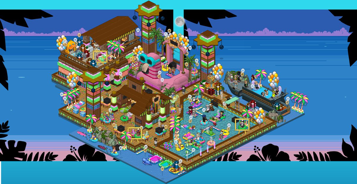 [INT] 🌴🎉 ¡Ya puedes visitar la nueva Sala Pública por el 25° Aniversario de Habbo!

La Habbo Fiesta en la Piscina  ya está abierta para que te unas a la celebración. ¡Explora su decoración festiva y entra en modo aniversario! 🎂✨

Todos los detalles aquí 👇
🔗