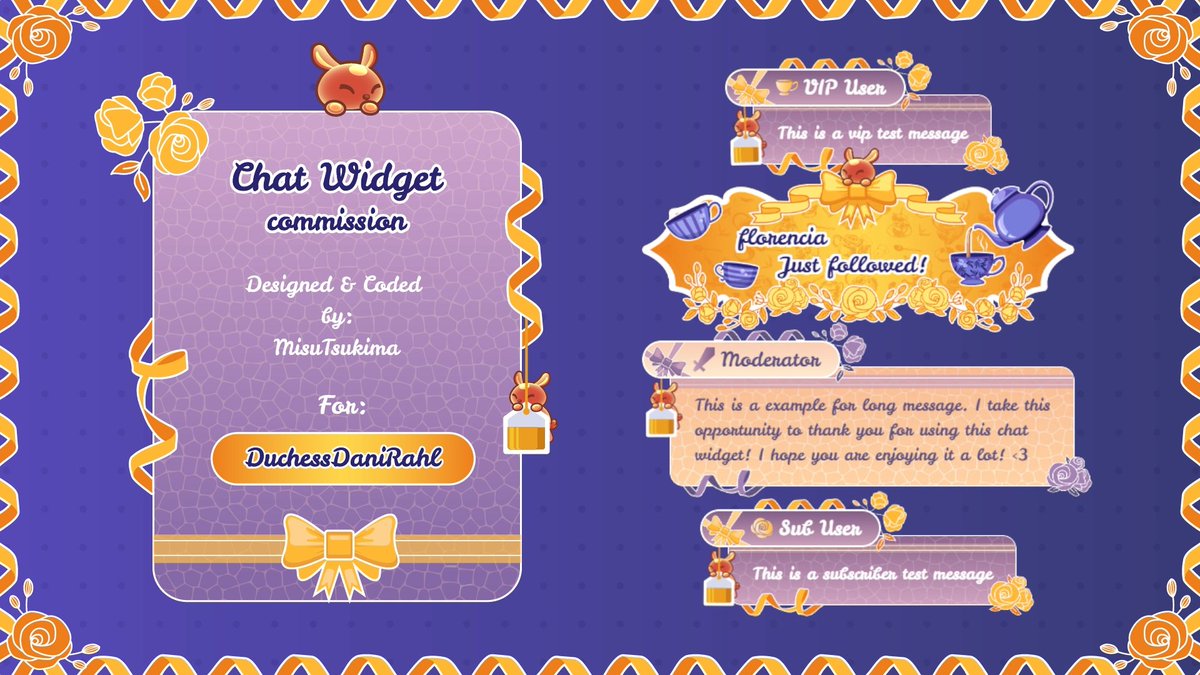 MisumiArt's tweet image. ✦ Chat Widget Commission ✦

✦・Thank you so much for your trust @dani_rahl !・✦

♡ + ↻ appreciated・ #VTuberUprising ・ #Graphics ・ #ChatWidget ・ #VtuberEN ・ #VGenComm ・ #VGen