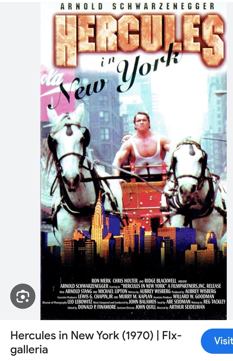 TreyorTravis's tweet photo. @DyerbolicalDB Arnold in the 1970 Hercules in NY and it is bad https://t.co/Is4IuSPXTN