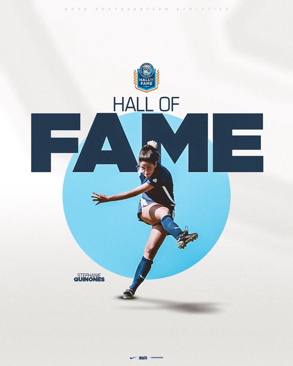 ⭐️🦈⭐️

Congratulations to Stephanie Quinones on being named a Sunshine State Conference Hall of Fame member! 

🔗 nsusharks.com/news/2025/8/1/…

#HungryForMore // #SharkCounty