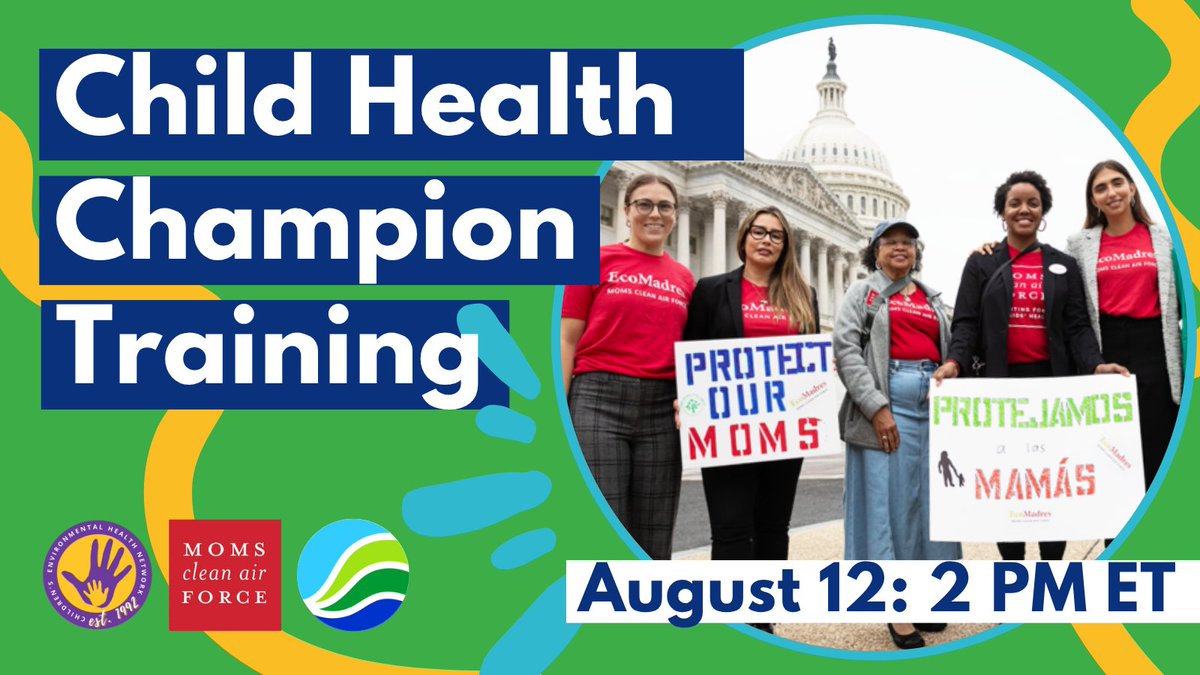 Children's Environmental Health Network (@cehn) on Twitter photo Feeling overwhelmed by rollbacks & inaction? Choose hope, strategy, & collective power with a free virtual child health champion training this summer! 🌎
🎓 Register now: l8r.it/IfN1
#CEHDay #ProtectKidsHealth <a href="/CEHday/">Children's Environmental Health Day</a> <a href="/CleanAirMoms/">Moms Clean Air Force</a> <a href="/edf/">Environmental Defense Fund</a> @cehnetwork Feeling overwhelmed by rollbacks & inaction? Choose hope, strategy, & collective power with a free virtual child health champion training this summer! 🌎
🎓 Register now: l8r.it/IfN1
#CEHDay #ProtectKidsHealth <a href="/CEHday/">Children's Environmental Health Day</a> <a href="/CleanAirMoms/">Moms Clean Air Force</a> <a href="/edf/">Environmental Defense Fund</a> @cehnetwork