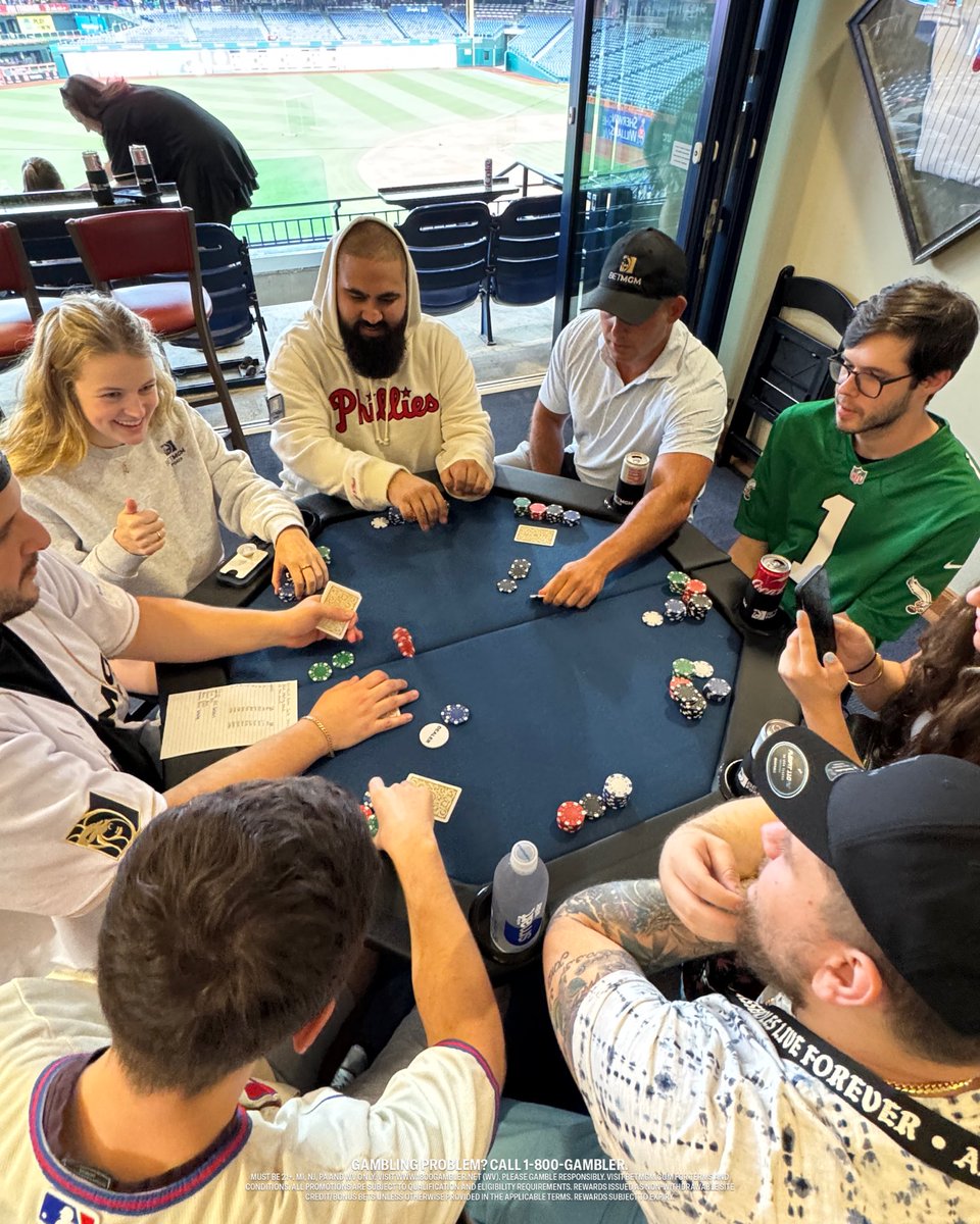 Poker in a suite? You know we’re all in ⚾️
