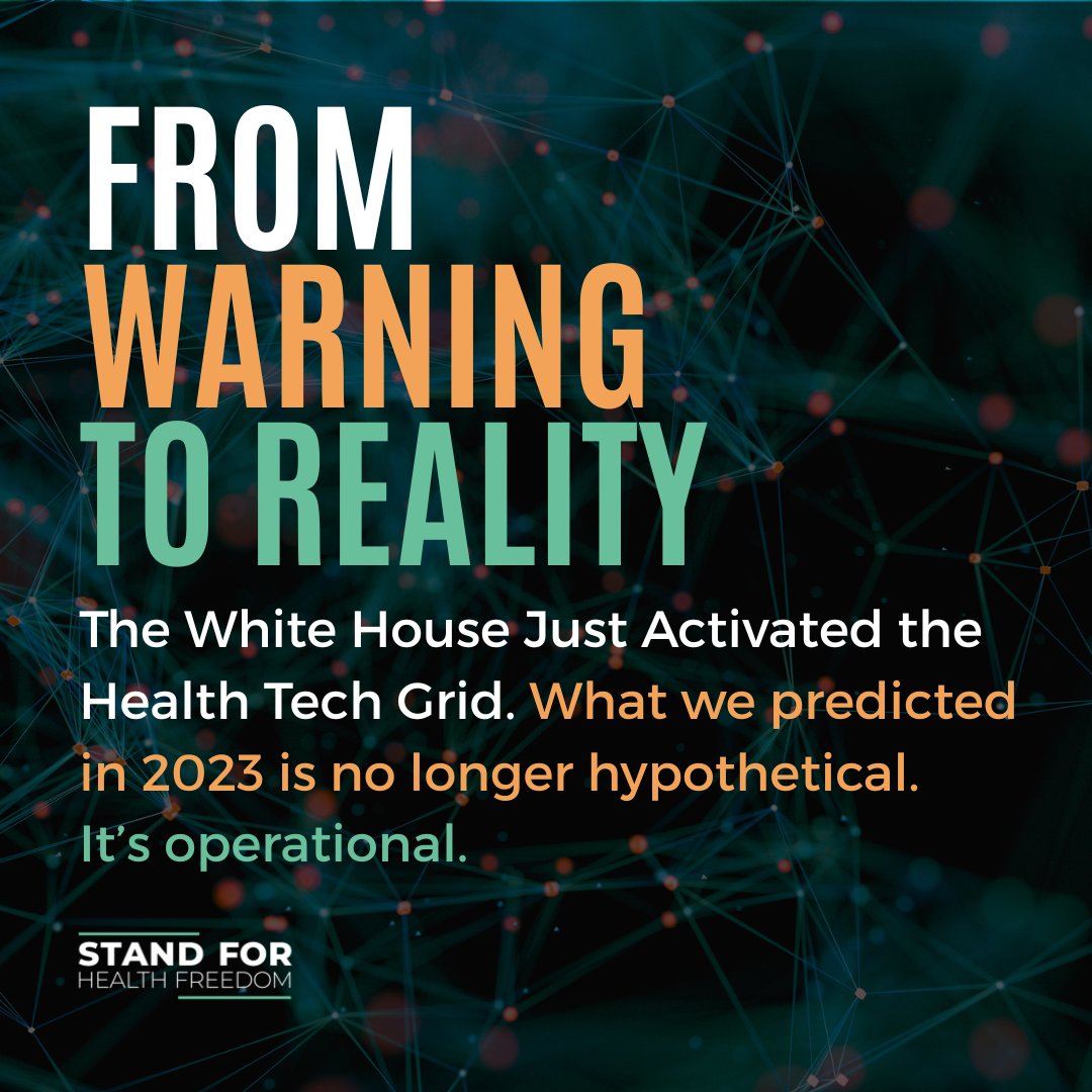 standforhealth1's tweet image. In 2023, we sounded the alarm in our article “They’re Constructing the Perfect Beast.”

(standforhealthfreedom.com/beast/)

A sweeping digital health infrastructure was quietly being built to fuse AI, surveillance, and centralized control.

Now, just over a year later, it&apos;s happening.…