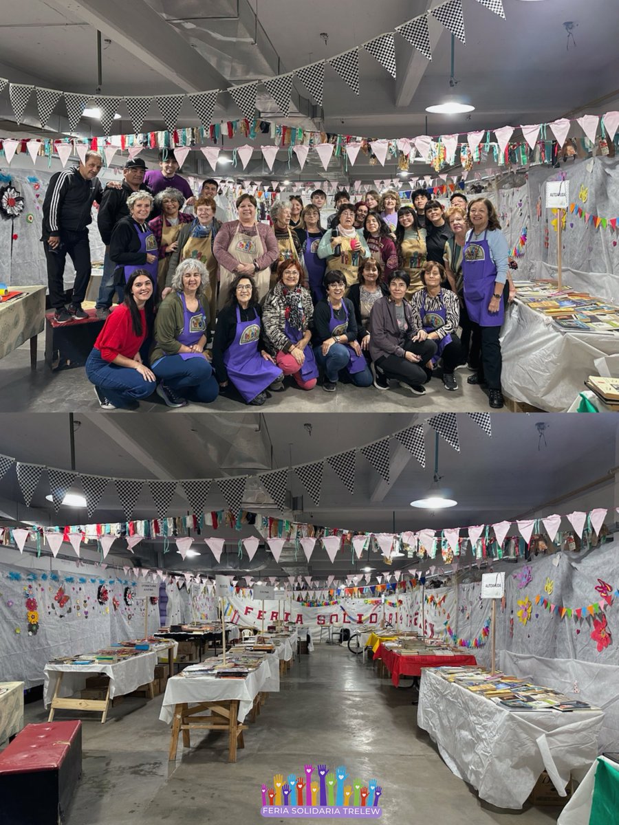 FeriaTrelew's tweet photo. 🎙️✂️🎨💃🏻👩🏻‍🎨 El arte y la #solidaridad como protagonistas de este sábado: mesa de collage, danza y canto en un sábado especial para compartir con amigos y familia 💜🥫🔄

📚 ¡Las #voluntarias de la #FeriaSolidariaTrelew los esperamos en una nueva Súper Fiesta del Libro! https://t.co/b0uCQMUqFt