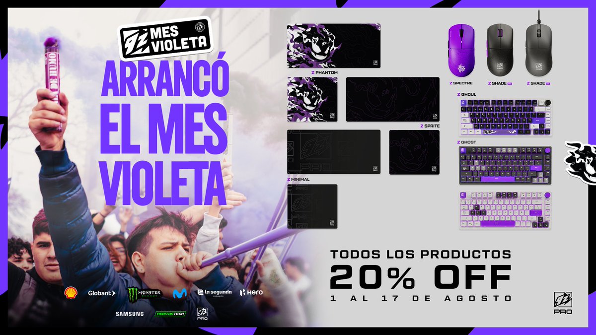 ¡LLEGÓ EL MES VIOLETA! 💜

Como cada 8 de agosto, se acerca el aniversario de 9z y este año queremos rememorarlo como en los inicios.

Por eso, este año arrancamos nuevamente con la campaña del MES VIOLETA, un mes cargado de sorpresas para ustedes.

A partir de hoy ya van a