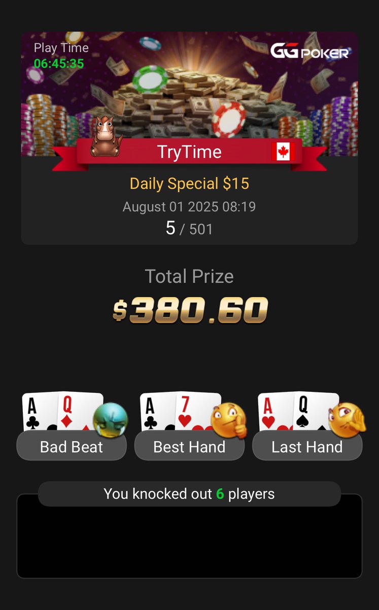 It’s no coincidence after a quick study session with the lads we get some run good.

10% OFF CODE = TRYTIMEPOKER
gtowizard.com/p/trytimepoker

World Travels 3.0 getting closer👇
instagram.com/trytimetravels…

#gtowizard #ggpoker #trytimetravels