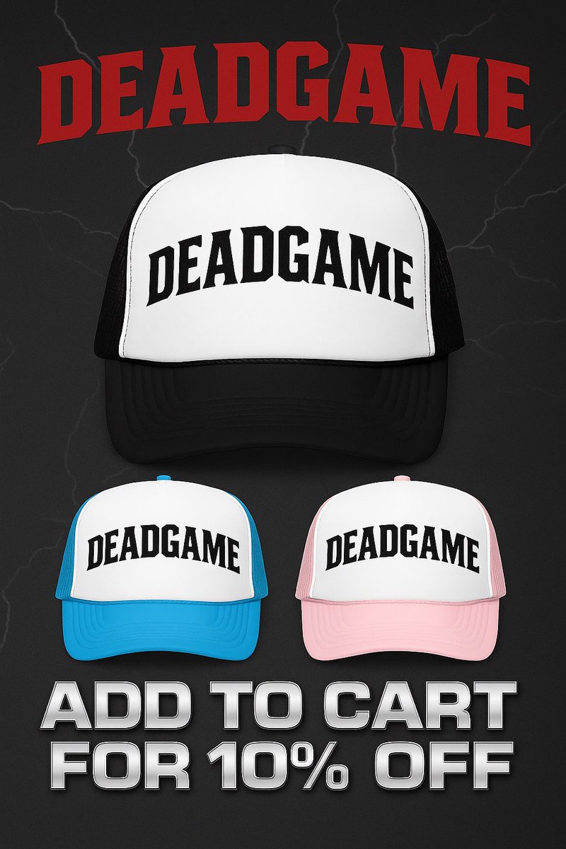 DeadGameEddy's tweet photo. 🧢 DEADGAME TRUCKER HEAT JUST LANDED 🧢
No cosign. All grind. Now in 4+ colorways.
Tap in and ADD TO CART for 10% OFF while they last.
Limited stock — once they’re gone, they’re gone.

#DeadGame #NoCosignAllGrind #DeadGameDivision #StreetwearDrop #TruckerHatHeat #HustleUniform https://t.co/yDRndS1IKa