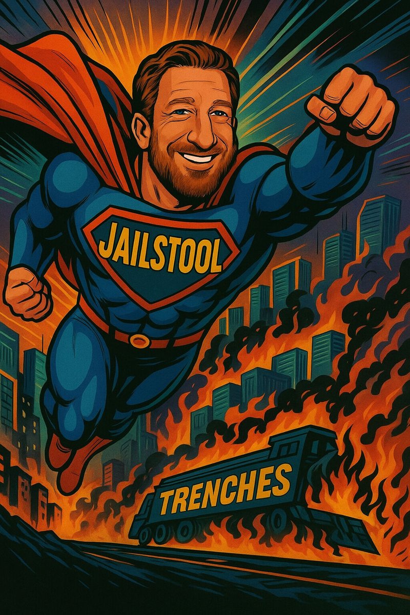 JAILSTOOL ain’t dead.
It’s airborne. 💎🦸‍♂️

We took the hits, ate the dips, and now we’re flying straight into “told ya so” territory.

#Jailstool #TrenchesToTheMoon #StillHolding #SuperDave #DiamondHands #PortnoyPower #MemecoinMadness #StoolieStrong #LaunchIncoming #WIF #PEPE