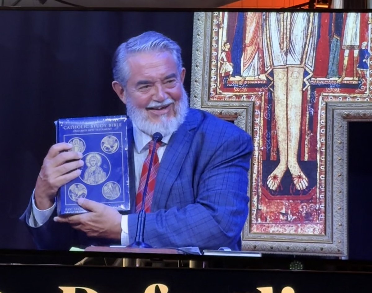 Katie Prejean McGrady (@katiepmcgrady) on Twitter photo Watching Dr. Scott Hahn gush about the new <a href="/IgnatiusPress/">Ignatius Press</a> Catholic Study Bible is so darn cute. He is so proud. Watching Dr. Scott Hahn gush about the new <a href="/IgnatiusPress/">Ignatius Press</a> Catholic Study Bible is so darn cute. He is so proud.