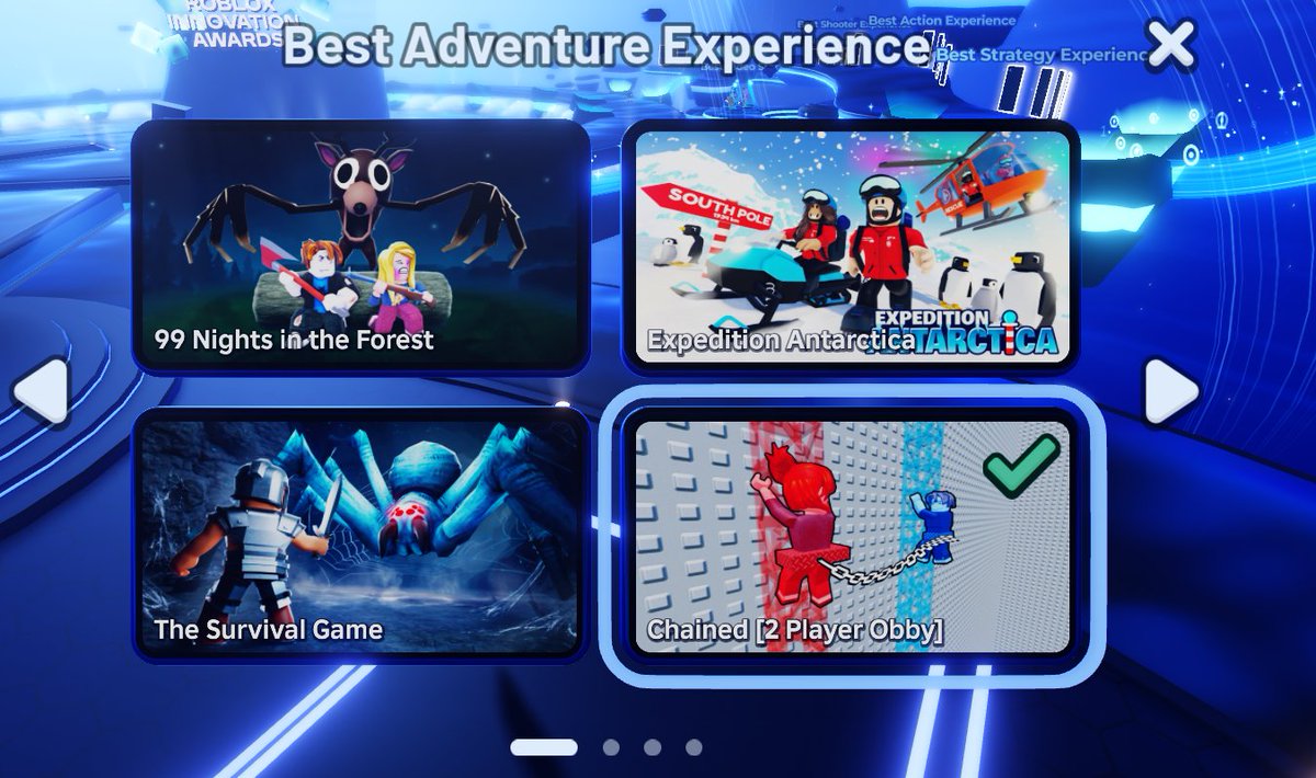 RBLXMarcus's tweet image. uhm, not really sure how this happen but thanks for nomination @Roblox 

so grateful for everything that roblox has given me and my team at Inter❤️

VOTE CHAINED 

#ROBLOX #RobloxDev
