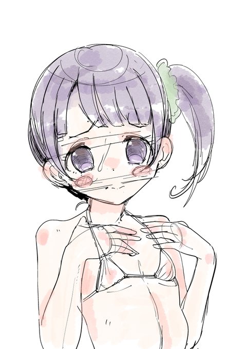 サークルカットのラフ 