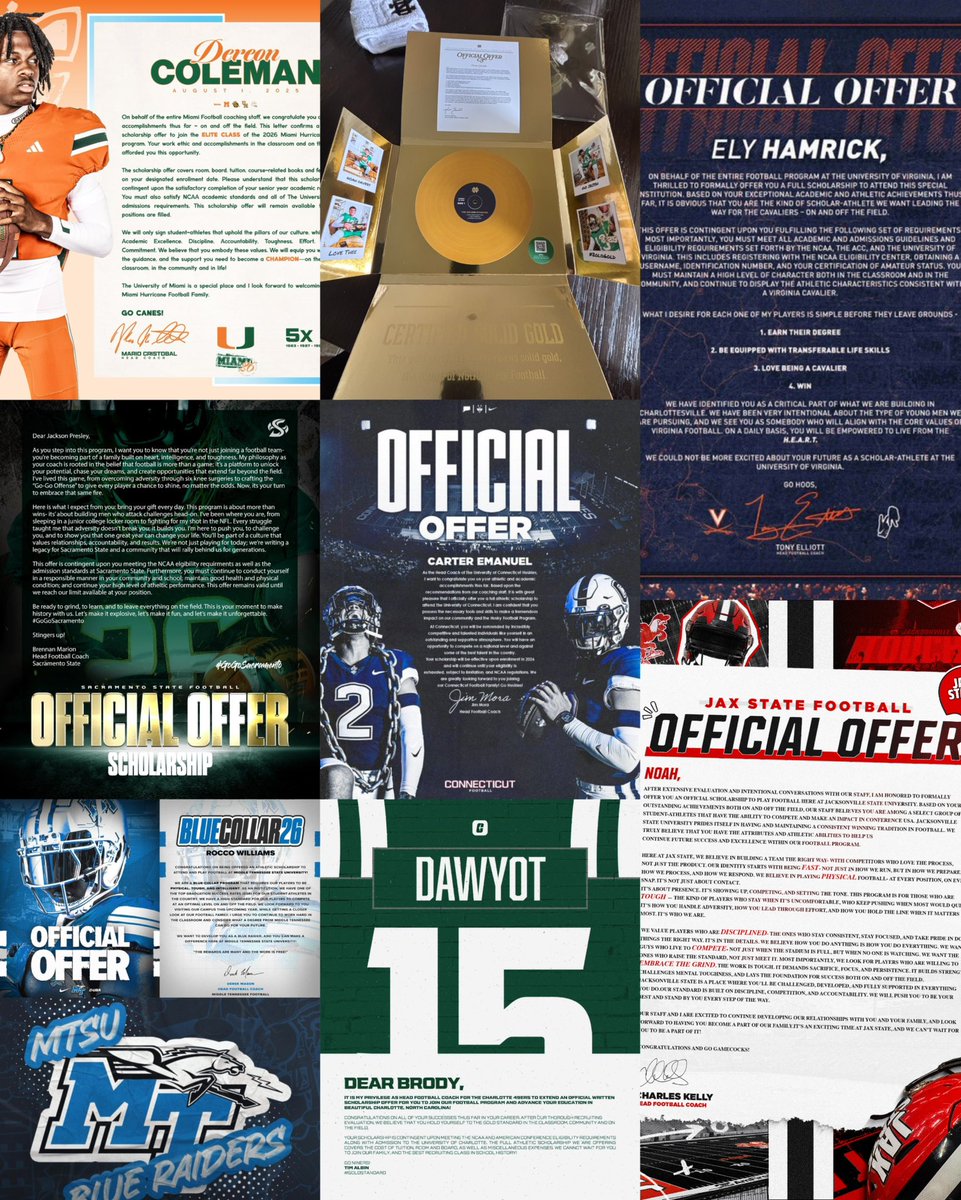Baylin Trujillo (@baylintrujillo) on Twitter photo 2026 #BTruQBTraining Class | OFFICIAL OFFERS
4⭐️ <a href="/DereonColemanQB/">Dereon Coleman</a> - Miami 🙌🏼
4⭐️ <a href="/NoahGrubbsQB/">Noah Grubbs ✞</a> - Notre Dame ☘️
3⭐️ <a href="/ElyHamrickQB/">Ely Hamrick 2026 QB</a> - Virginia ⚔️
3⭐️ <a href="/CarterEmanuel1/">Carter Emanuel</a> - UConn 🐺
3⭐️ <a href="/JacksonPresley4/">Jackson Presley</a> - Sac State 🐝
3⭐️ <a href="/Qb1_rocco/">Rocco Williams</a> - MTSU 🐴
3⭐️ <a href="/noahleeqb/">✟ Noah Lee 3⭐️QB</a> - Jacksonville State 🐔
3⭐️ 2026 #BTruQBTraining Class | OFFICIAL OFFERS
4⭐️ <a href="/DereonColemanQB/">Dereon Coleman</a> - Miami 🙌🏼
4⭐️ <a href="/NoahGrubbsQB/">Noah Grubbs ✞</a> - Notre Dame ☘️
3⭐️ <a href="/ElyHamrickQB/">Ely Hamrick 2026 QB</a> - Virginia ⚔️
3⭐️ <a href="/CarterEmanuel1/">Carter Emanuel</a> - UConn 🐺
3⭐️ <a href="/JacksonPresley4/">Jackson Presley</a> - Sac State 🐝
3⭐️ <a href="/Qb1_rocco/">Rocco Williams</a> - MTSU 🐴
3⭐️ <a href="/noahleeqb/">✟ Noah Lee 3⭐️QB</a> - Jacksonville State 🐔
3⭐️